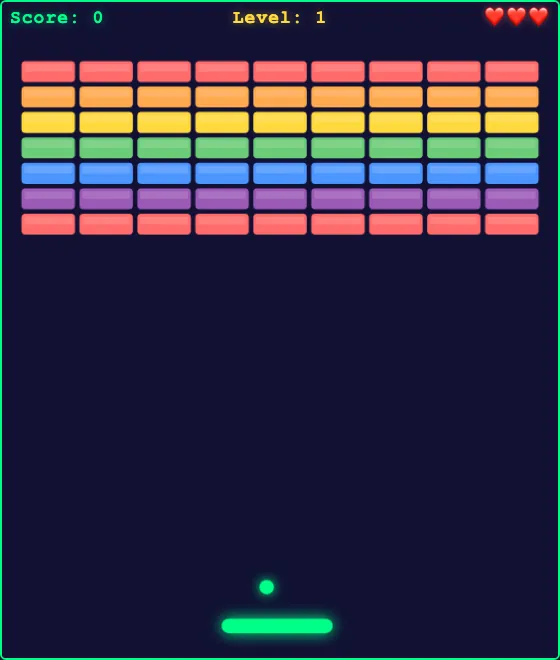 Brick Breaker — live gameplay
